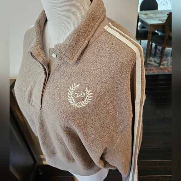 Victoria's Secret Pink •Size Large• Reverse Fleece Polo Cropped New w/ Tags 2023 - Picture 5 of 10